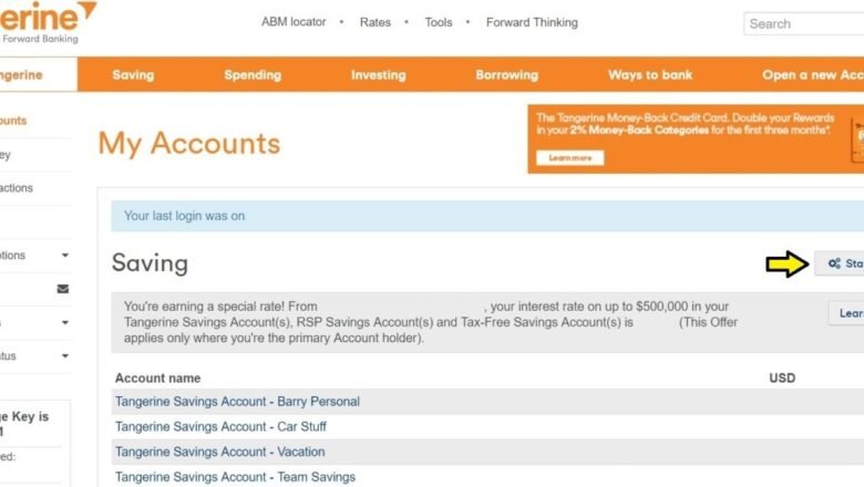 Setting Up an Automatic Savings Program with Tangerine